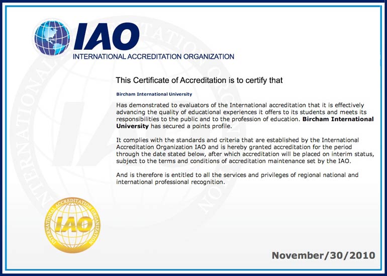 iao international accreditation organization what is iao certification