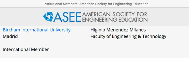Bircham University ASEE - American Society for Engineering Education Bircham University ASEE - American Society for Engineering Education