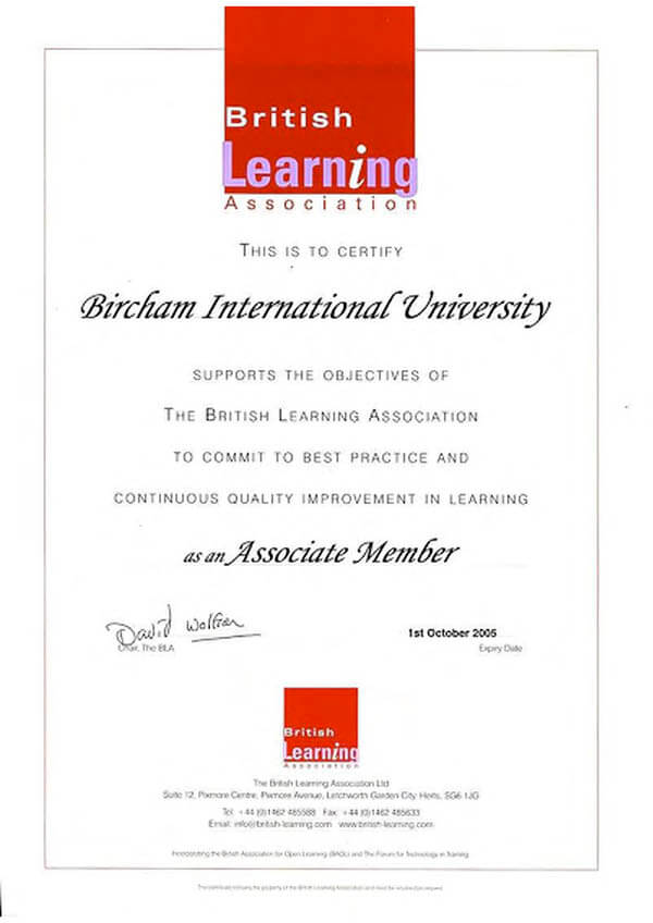 Bircham University BLA - The British Learning Association Bircham University BLA - The British Learning Association