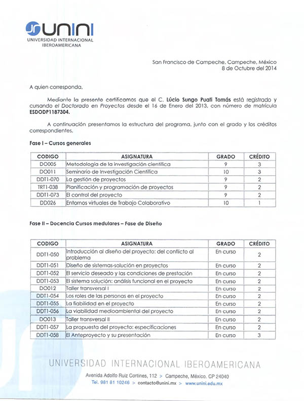 Bircham University UNINI - Universidad Internacional Iberoamericana Bircham University UNINI - Universidad Internacional Iberoamericana