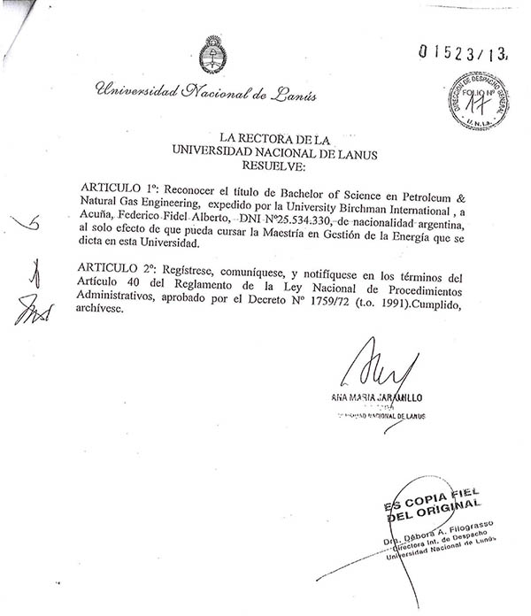 Bircham University UNLA - Universidad Nacional de Lanus (Argentina) Bircham University UNLA - Universidad Nacional de Lanus (Argentina)